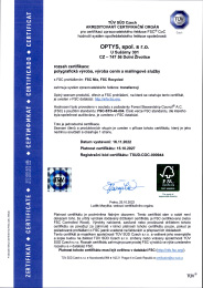 Certificate FSC_CZ